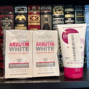 Skincare bundle x3 Dermend and Sadoer Nicotinamide Arbutin White Sleeping Masks